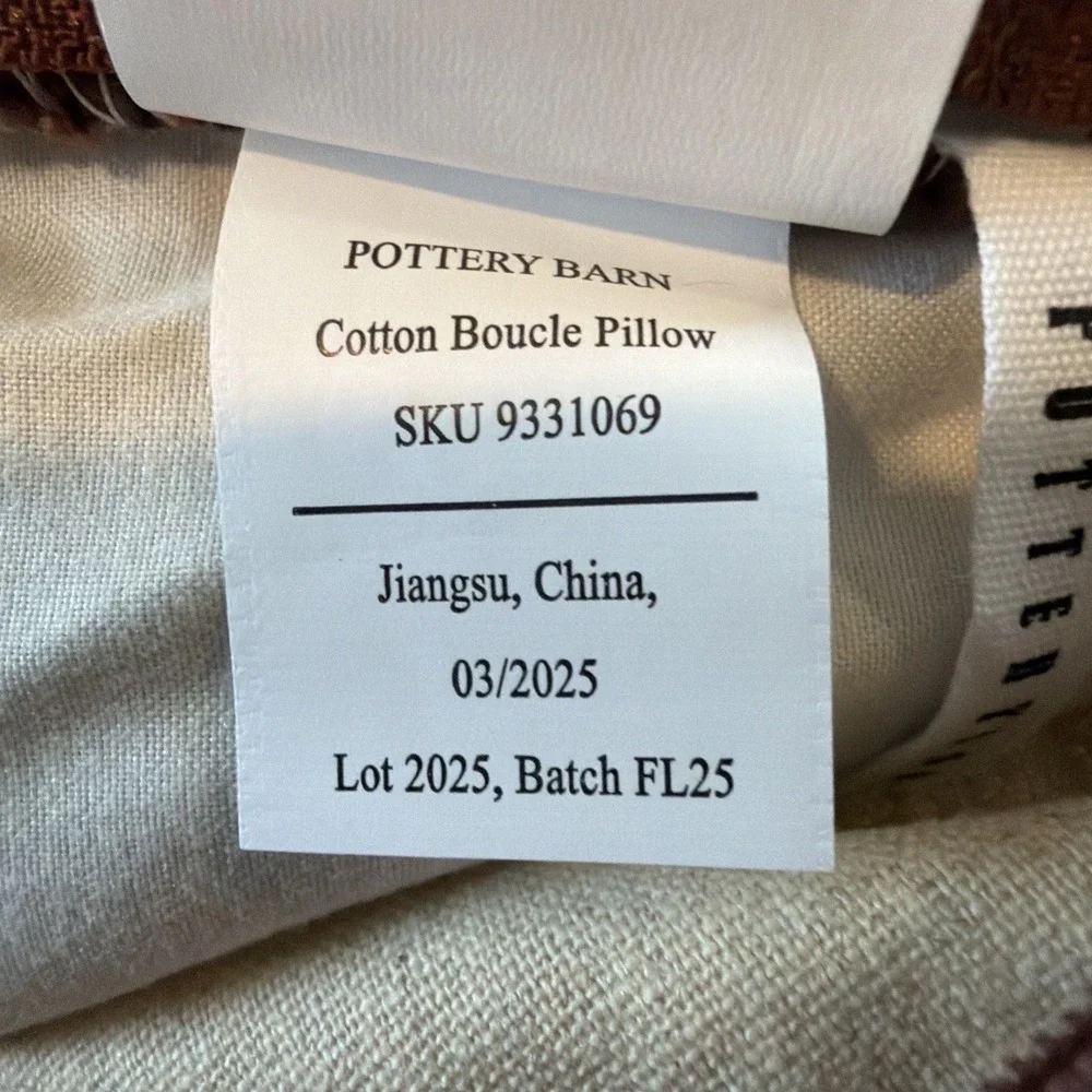 Pottery Barn Boucle Pillow Cover 20